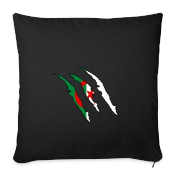Cadeau griffe natif Algérie Wildland - Housse de coussin décorative 45 x 45 cm - noir - Devant