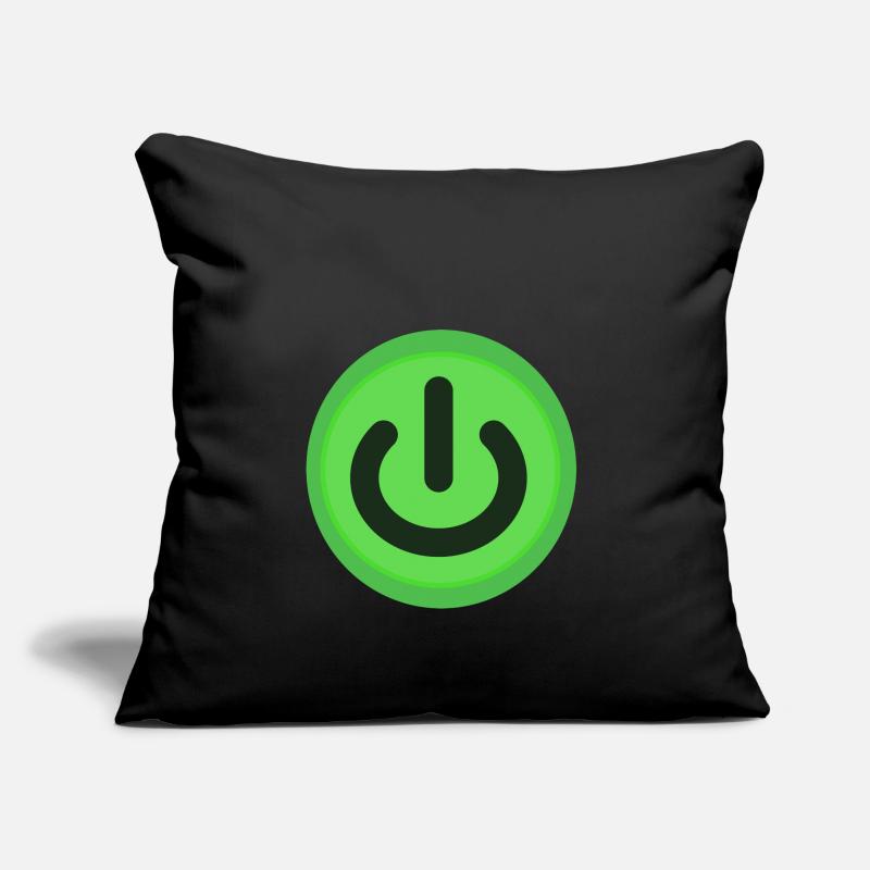 On / Off button Power Button Switch Sofa pillowcase 17,3'' x 17,3'' (45 x 45 cm)