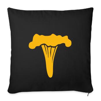 champignons champignons vegetables3 veggie veggie champignons - Housse de coussin décorative 45 x 45 cm - noir - Devant
