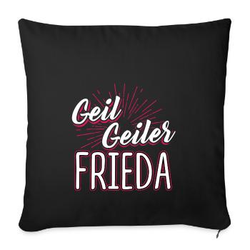 FRIEDA - Geil - Sofakissenbezug 45 x 45 cm - Schwarz - Vorne