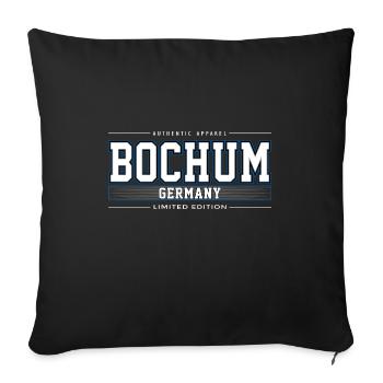 Bochum - Housse de coussin décorative 45 x 45 cm - noir - Devant