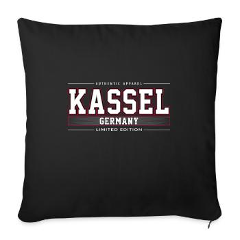 Kassel - Sofa pillowcase 17,3'' x 17,3'' (45 x 45 cm) - black - Front