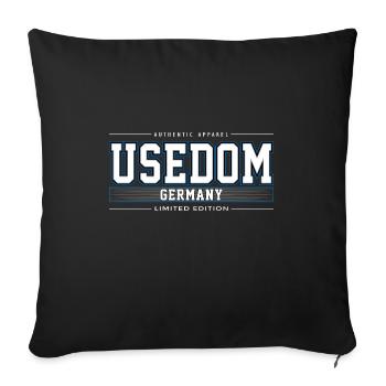 Usedom - Sofa pillowcase 17,3'' x 17,3'' (45 x 45 cm) - black - Front