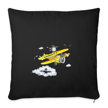 La vérité sur le poil de mouton - Housse de coussin décorative 45 x 45 cm - noir - Devant