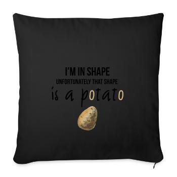Je suis en forme - Housse de coussin décorative 45 x 45 cm - noir - Devant