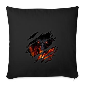 Dragon in me - Sofa pillowcase 17,3'' x 17,3'' (45 x 45 cm) - black - Front