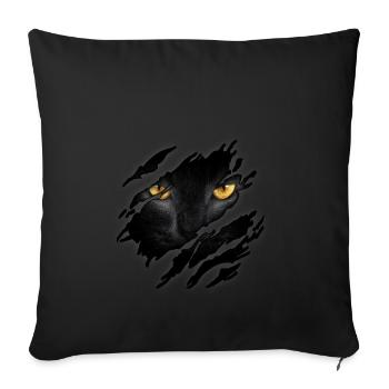 Cat in me - Sofa pillowcase 17,3'' x 17,3'' (45 x 45 cm) - black - Front