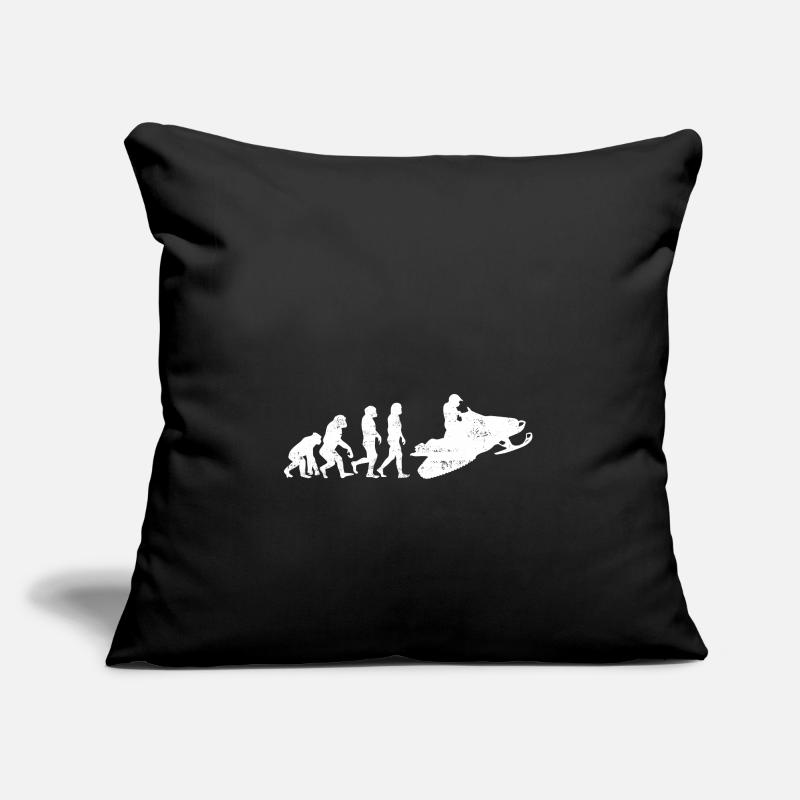 Snowmobile evolution gift snow sledge Sofa pillowcase 17,3'' x 17,3'' (45 x 45 cm)