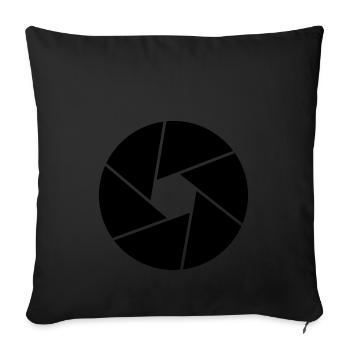 Focus pour Fotographen GESCHENK IDEE - Housse de coussin décorative 45 x 45 cm - noir - Devant