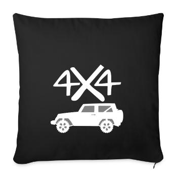 4x4 off-road vehicle gift idea - Sofa pillowcase 17,3'' x 17,3'' (45 x 45 cm) - black - Front
