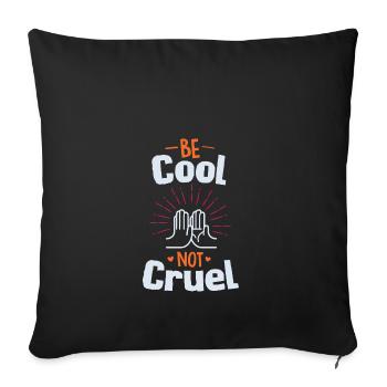 Be Cool Shirt - shake hands black - Sofakissenbezug 45 x 45 cm - Schwarz - Vorne