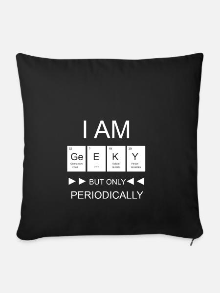 I am Geeky but... - Sofakissenbezug 45 x 45 cm - Schwarz