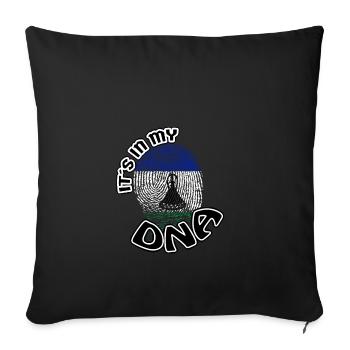 Geschenk Its in my dna dns roots Lesotho - Sofakissenbezug 45 x 45 cm - Schwarz - Vorne