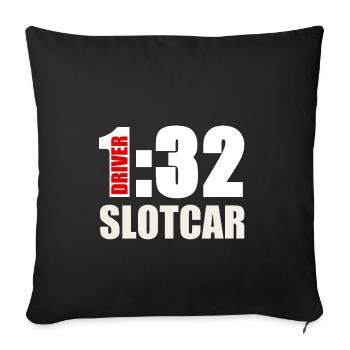 Slotcar 1:32 Carrera Modellsport Gift - Sofa pillowcase 17,3'' x 17,3'' (45 x 45 cm) - black - Front