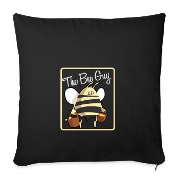 the bee guy - Sofakissenbezug 45 x 45 cm - Schwarz - Vorne