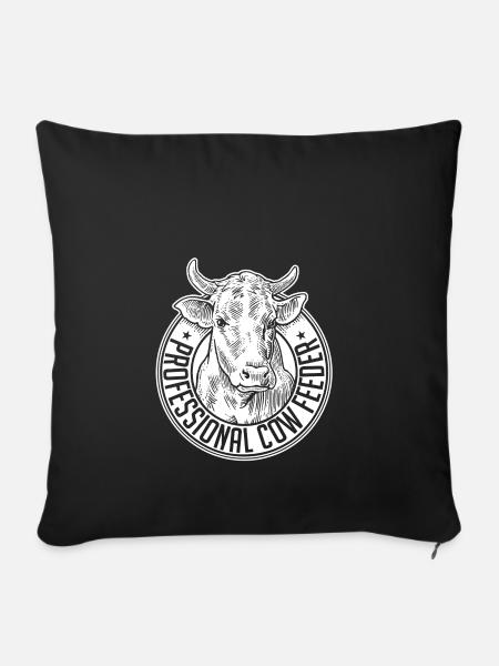 Professional cow feeder - Sofakissenbezug 45 x 45 cm - Schwarz