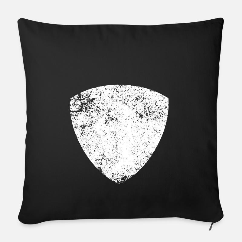 SHAPES SHAPE GRUNGE - Sofa pillowcase 17,3'' x 17,3'' (45 x 45 cm) - black
