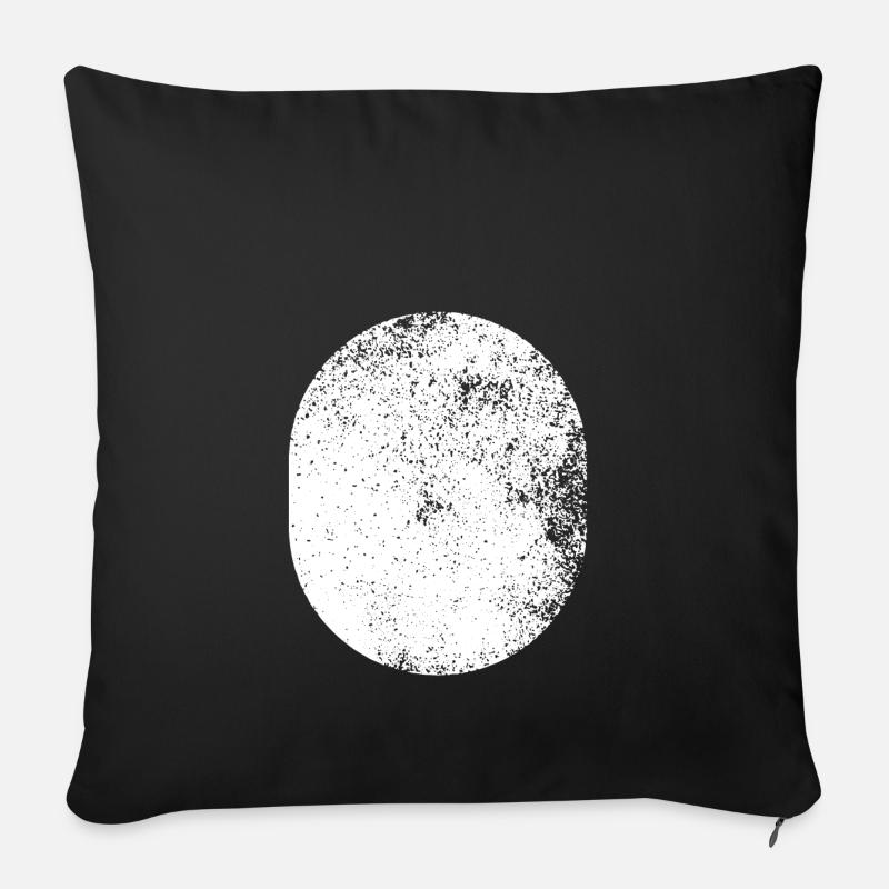 SHAPES FORMEN GRUNGE - Sofakissenbezug 45 x 45 cm - Schwarz