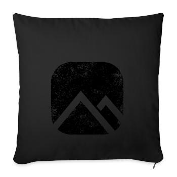SHAPES FORMEN GRUNGE - Sofakissenbezug 45 x 45 cm - Schwarz - Vorne