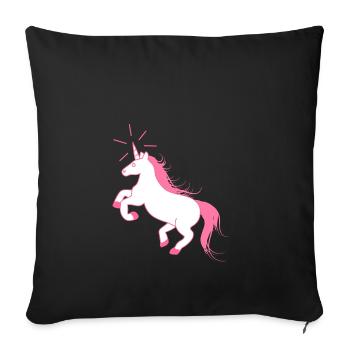 Amazing Unicorn - The Last Unicorn - Sofa pillowcase 17,3'' x 17,3'' (45 x 45 cm) - black - Front