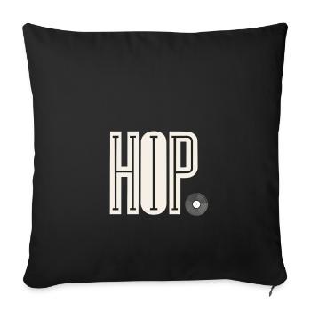 hip hop - Housse de coussin décorative 45 x 45 cm - noir - Devant