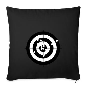 Target Hobby Sport Shooting Gift Idea - Sofa pillowcase 17,3'' x 17,3'' (45 x 45 cm) - black - Front