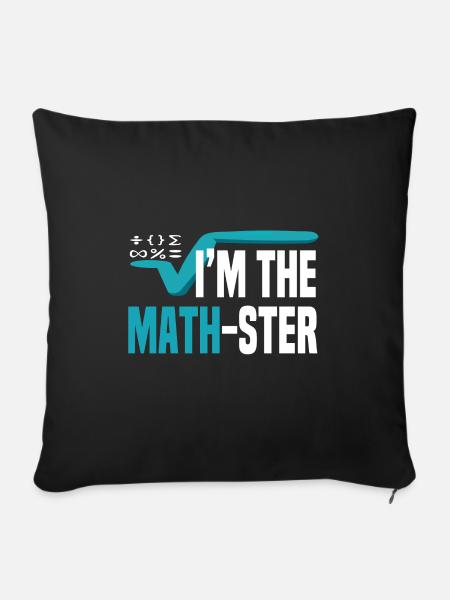 Ich bin der Mathematiker Mathematiker - Sofakissenbezug 45 x 45 cm - Schwarz