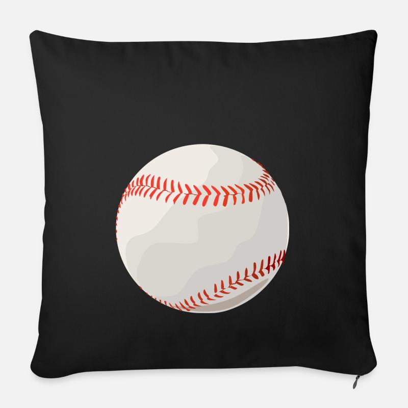 Baseball Ball Handschuh Spieler Amerika Geschenk - Sofakissenbezug 45 x 45 cm - Schwarz
