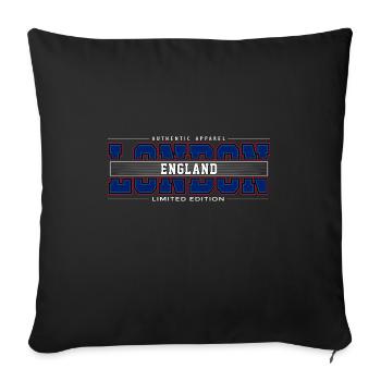 Londres - Housse de coussin décorative 45 x 45 cm - noir - Devant