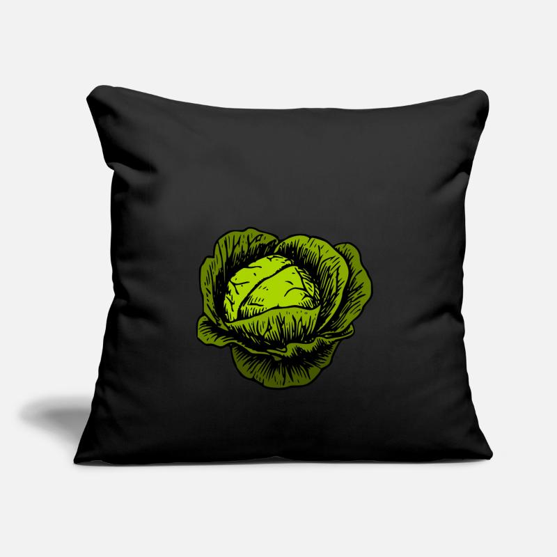 cabbage red cabbage white cabbage cabbage kale veggie gemuese Sofa pillowcase 17,3'' x 17,3'' (45 x 45 cm)
