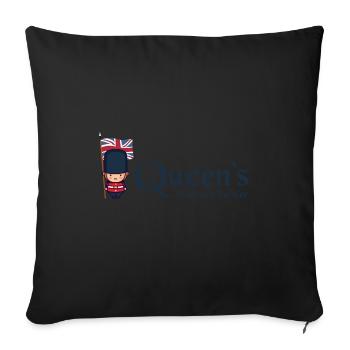 Real British Soldier Monarchy Platinum Jubilee - Sofa pillowcase 17,3'' x 17,3'' (45 x 45 cm) - black - Front