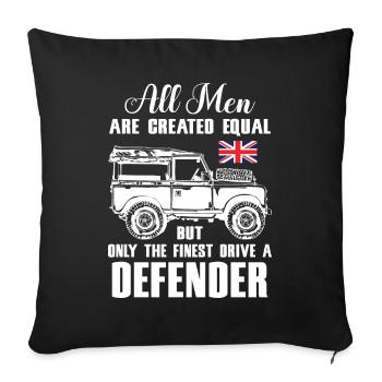 Drive Defender - Housse de coussin décorative 45 x 45 cm - noir - Devant