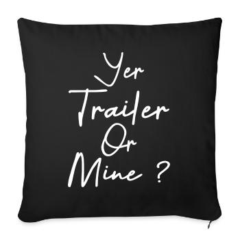 Yer Trailer Gold Mine - Sofa pillowcase 17,3'' x 17,3'' (45 x 45 cm) - black - Front
