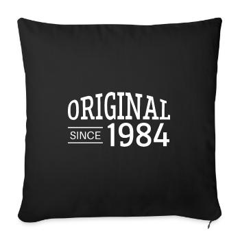 Original since 1984 - Sofa pillowcase 17,3'' x 17,3'' (45 x 45 cm) - black - Front