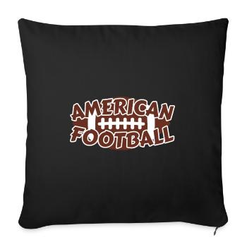 American Football - Sofakissenbezug 45 x 45 cm - Schwarz - Vorne