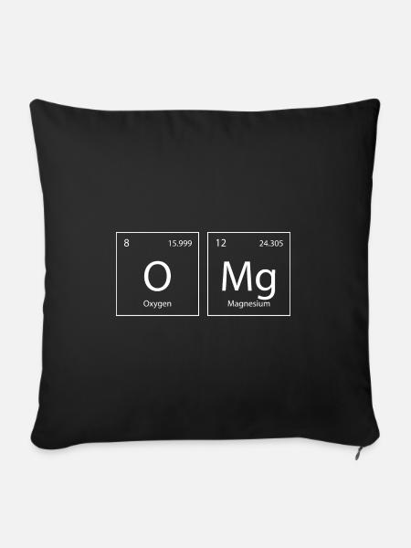 OMG - Sofakissenbezug 45 x 45 cm - Schwarz