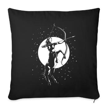 Sagittaire - Housse de coussin décorative 45 x 45 cm - noir - Devant