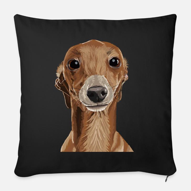 Greyhound - Sofakissenbezug 45 x 45 cm - Schwarz