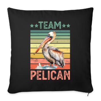 Pelican - Sofa pillowcase 17,3'' x 17,3'' (45 x 45 cm) - black - Front