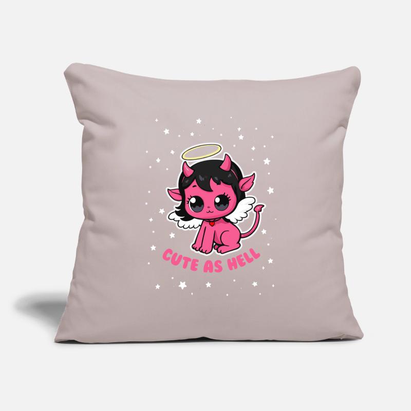 Mignon comme l’enfer Housse de coussin décorative 45 x 45 cm