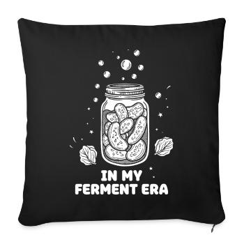 Dans mon pot Mason à l’ère de la fermentation - Housse de coussin décorative 45 x 45 cm - noir - Devant