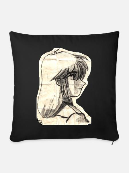 vintagegal - Sofakissenbezug 45 x 45 cm - Schwarz