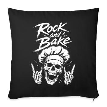 Rock Bäcker - Sofakissenbezug 45 x 45 cm - Schwarz - Vorne