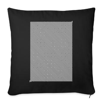 Bandgitter 514 - Sofakissenbezug 45 x 45 cm - Schwarz - Vorne