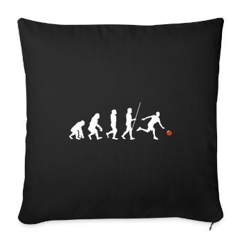 Bowling Bowling Lover Bowling Gift Idea Bo - Sofa pillowcase 17,3'' x 17,3'' (45 x 45 cm) - black - Front