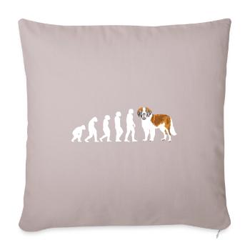 Evolution Saint-Bernard - Housse de coussin décorative 45 x 45 cm - taupe clair - Devant