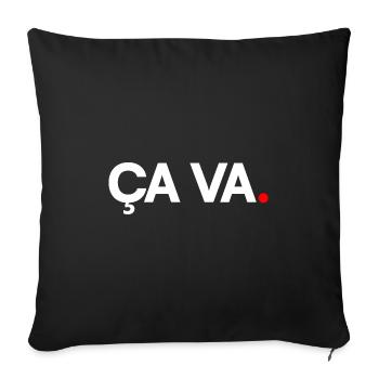 THAT'S OK | Minimalist humor expression - Sofa pillowcase 17,3'' x 17,3'' (45 x 45 cm) - black - Front