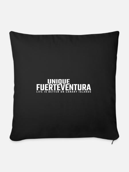 Fuerteventura unique - Housse de coussin décorative 45 x 45 cm - noir