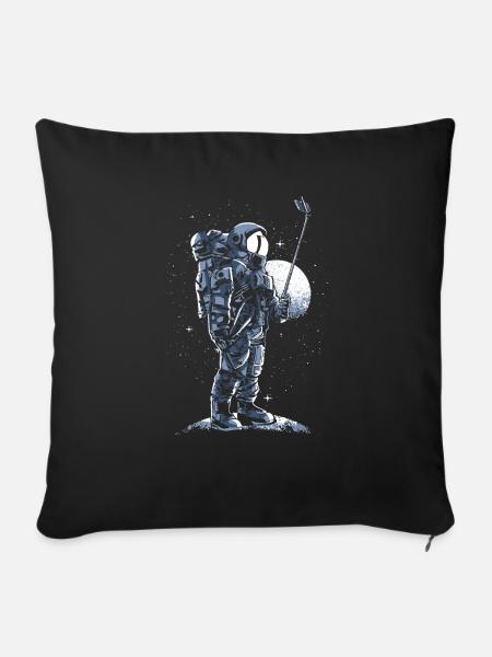 Astronaut - Sofakissenbezug 45 x 45 cm - Schwarz