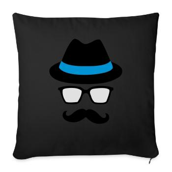 HIPSTER - Sofakissenbezug 45 x 45 cm - Schwarz - Vorne